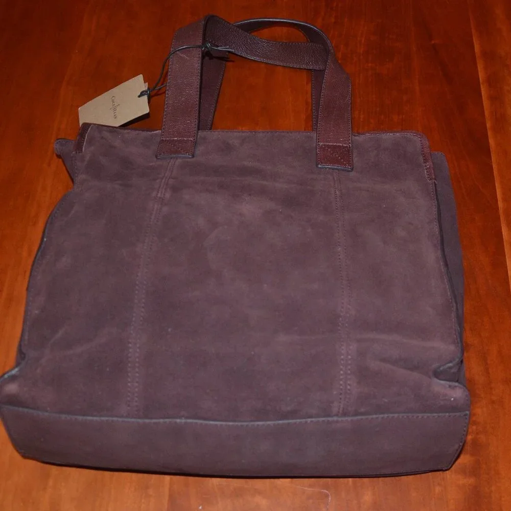 Cole Haan Brown Suede Tote Bag - Picture 1 of 6